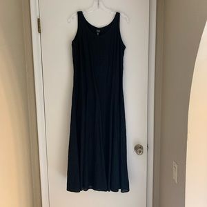 Eileen Fisher Black Linen Dress - Medium